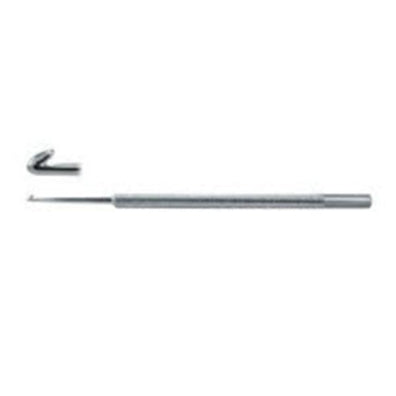 Hook Phlebectomy Crochet Phlebectomy 6" #1 2.60mm Blunt Round Tip 1Prng SS Ea